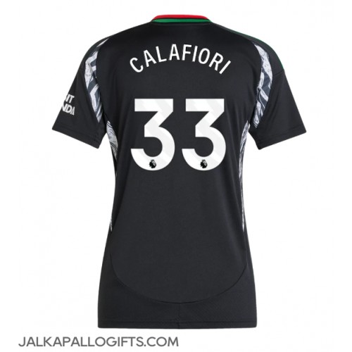 Arsenal Riccardo Calafiori #33 Vieraspaita Naiset 2024-25 Lyhythihainen